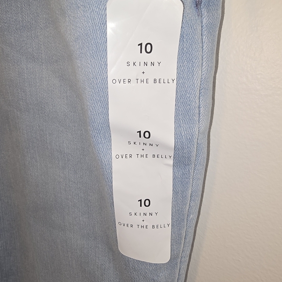 Over Belly Skinny Maternity Pants- Isabel Maternity by Ingrid & Isabel Sz 10 Nwt - Picture 7 of 10